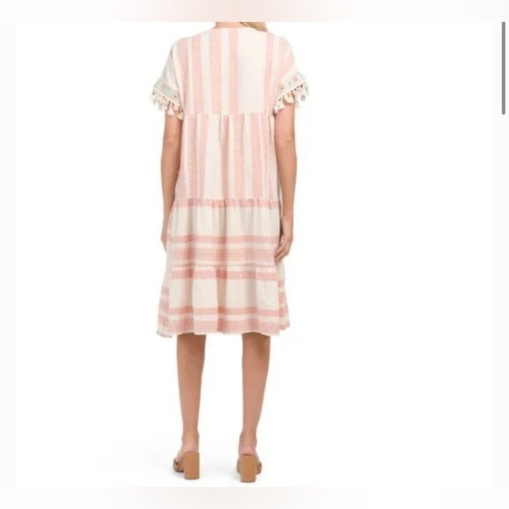 Cívico 51 rose white boho dress size M - Picture 2 of 12